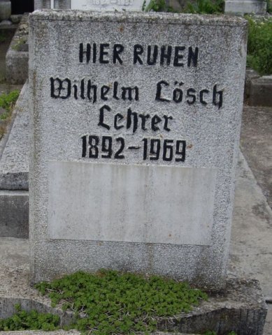 Loesch Wilhelm 1892-1969 Grabstein